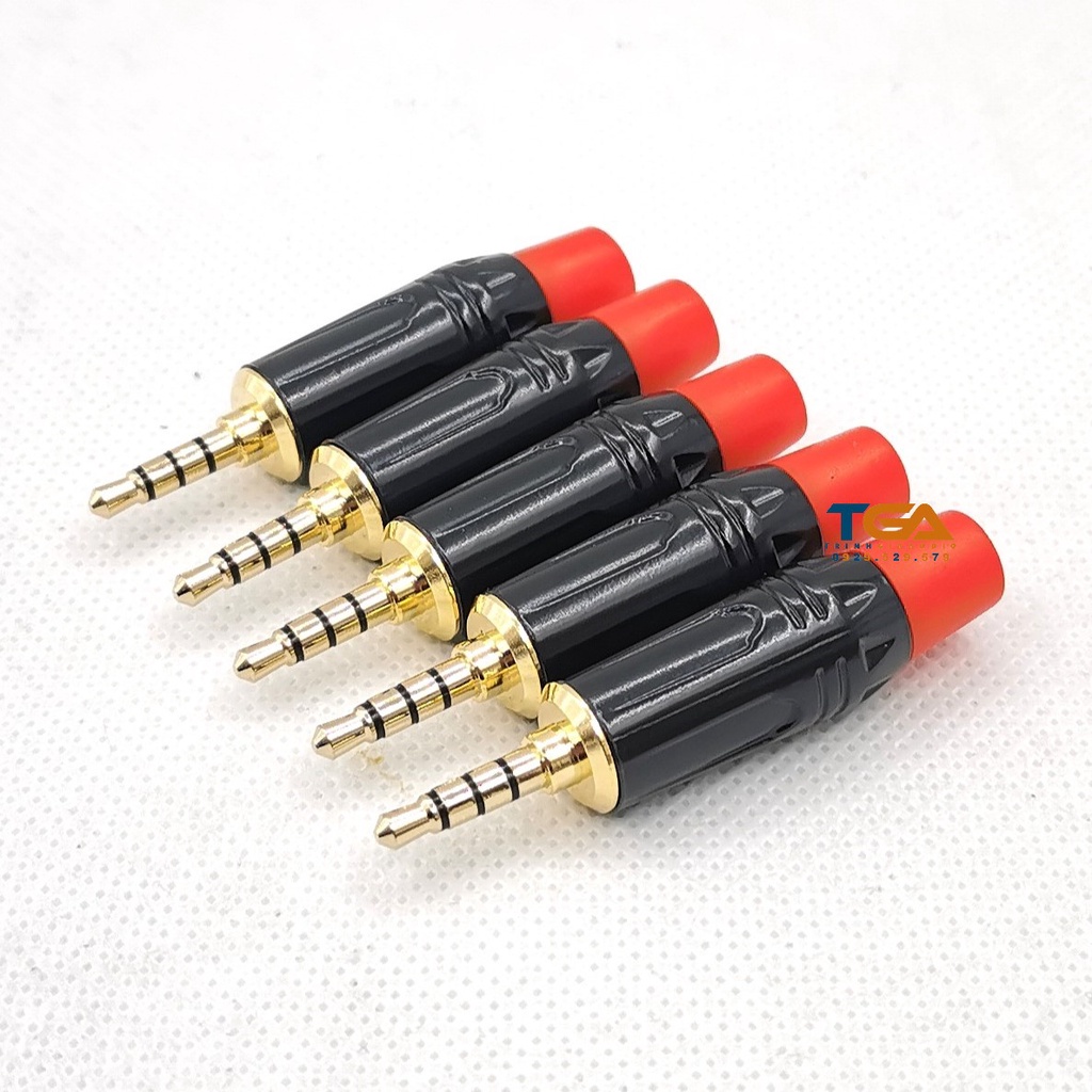 Jack rắc phone 3ly - phone 3.5mm - 4 khấc - sử dụng dây 6mm trở xuống