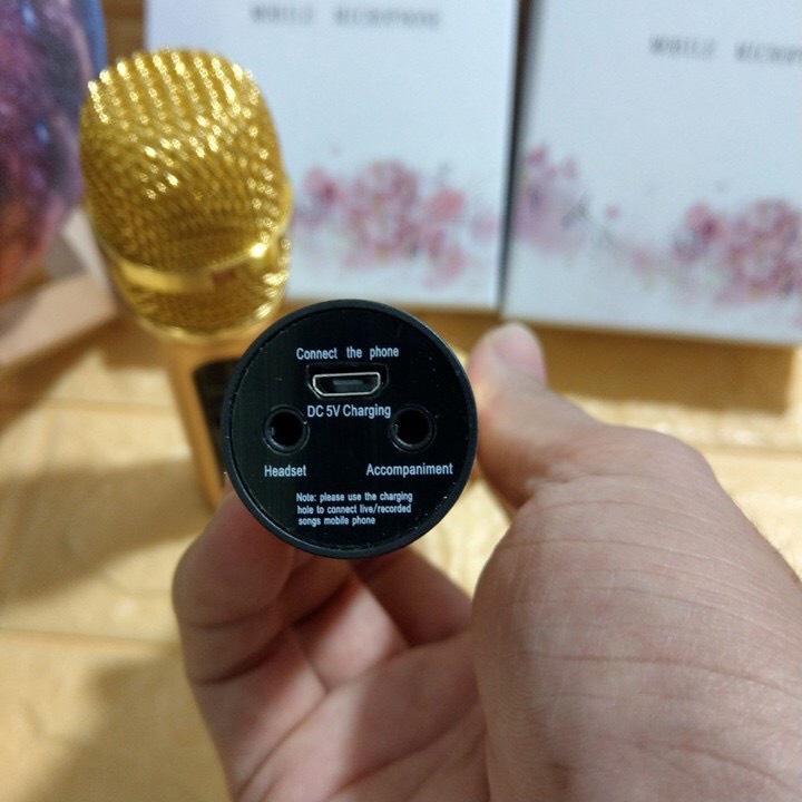 Micro C11 Thu Âm Hát Livestream ⚡BẢO HÀNH 6 THÁNG⚡ Âm Thanh Cực Hay Tích Hợp Pin, NHỏ Gọn + TẶNG KÈM 01 TAI NGHE