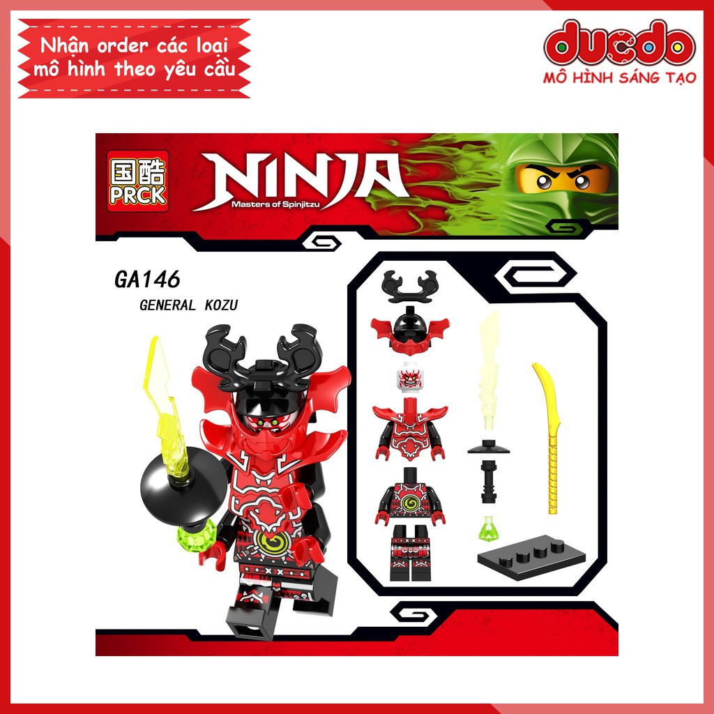 Minifigures các nhân vật Ninjago tuyệt đẹp - Đồ chơi Lắp ghép Xếp hình Mini Mô hình Ninja LeLe GA143-A148