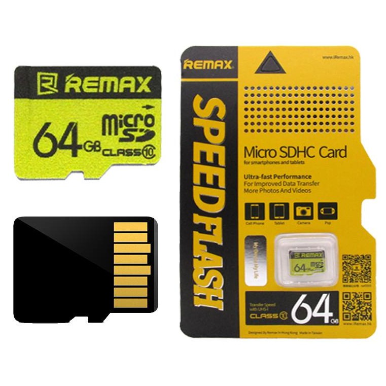 Thẻ nhớ MicroSD Remax 64Gb tốc độ Class 10 chuyên dụng cho camera và điện thoại | BigBuy360 - bigbuy360.vn