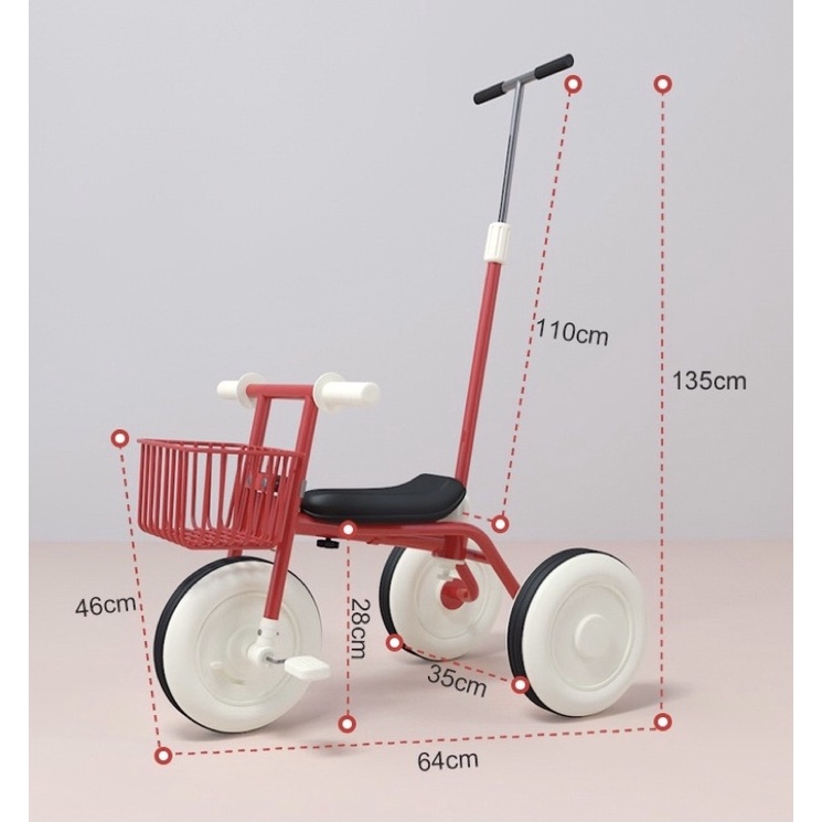 Xe đạp 3 bánh Muji dành cho bé yêu
