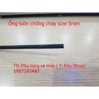 GEN LUỒN DÂY ĐIỆN CHỐNG CHÁY size 5mm ( 1 bó 10 mét)