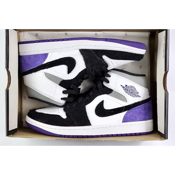 Giày Nike Air Jordan 1 Mid &quot;Varsity Purple&quot; sneakers thể thao nam 852542-105 - Hàng Chính Hãng - Bounty Sneakers