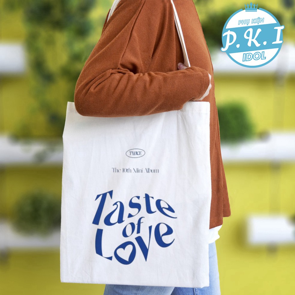 Túi ToTe In Hình Logo &quot;Taste Of Love&quot; - Album comeback của TWICE - QUÀ TẶNG K-POP