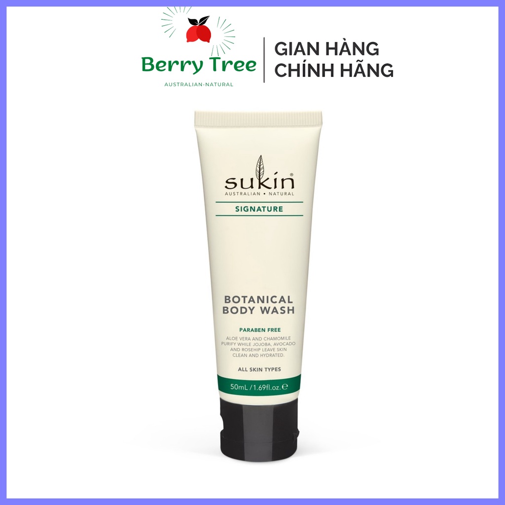 Sữa Tắm Thiên Nhiên Sukin Signature Botanical Body Wash Signature Scent 50ml (BR)