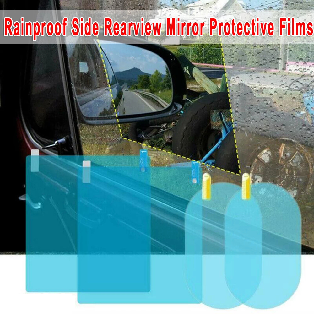 Car truck rain-proof film gương chiếu hậu chống thấm nước chống sương mù dán gương cửa sổ decal kính auto clear films cho mọi kích cỡ