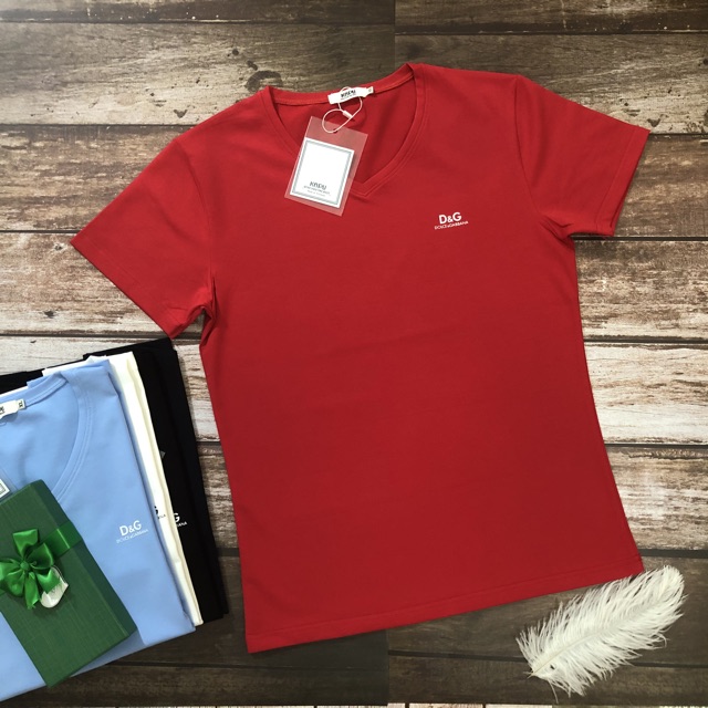 Áo thun cổ tim nam cao cấp❤️Chất cotton 100%❤️Áo cổ tim nam chất xịn
