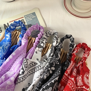 Retro floral pattern head scarf for women