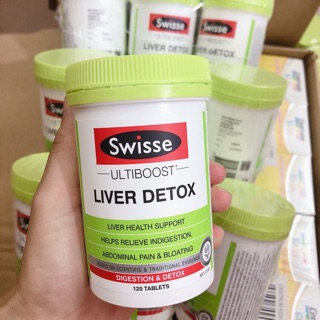 Thải độc gan swisse liver detox hàng ảri 120v