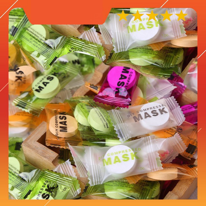 Mặt nạ giấy nén hình viên kẹo cấp ẩm thải độc Xuka cosmetic | Thế Giới Skin Care