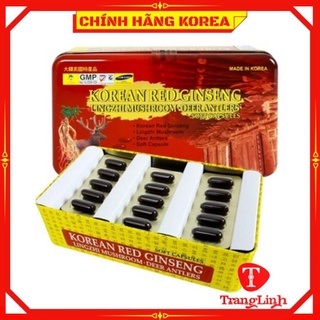 Viên đạm hồng sâm tổng hợp hàn quốc, hộp 60 viên - Viên đạm sâm nhung hươu linh chi