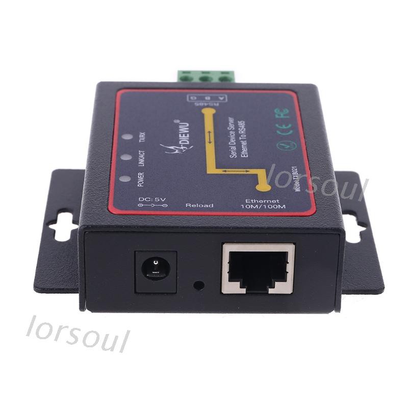 Mô đun mạng lan chuyển đổi từ cổng rj45 sang cổng rs485 kèm đầu nối phích cắm us