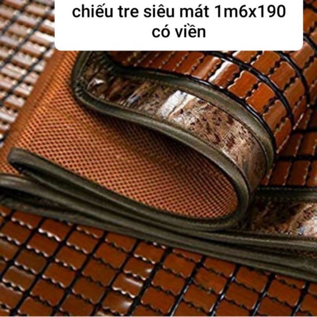 Chiếu tre 1m6 x190 có viền mùa nào cũng mát