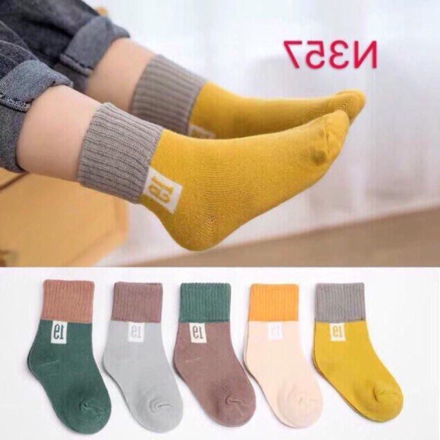 Tất trẻ em cổ cao dầy đẹp  size 0-6 tuổi,