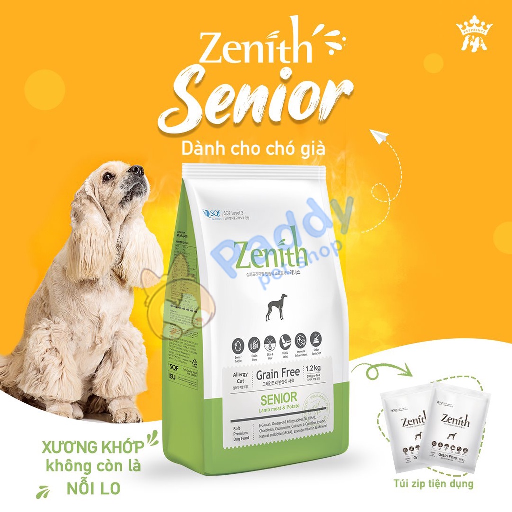 Hạt Mềm Zenith Senior Cho Chó Già Túi 3kg