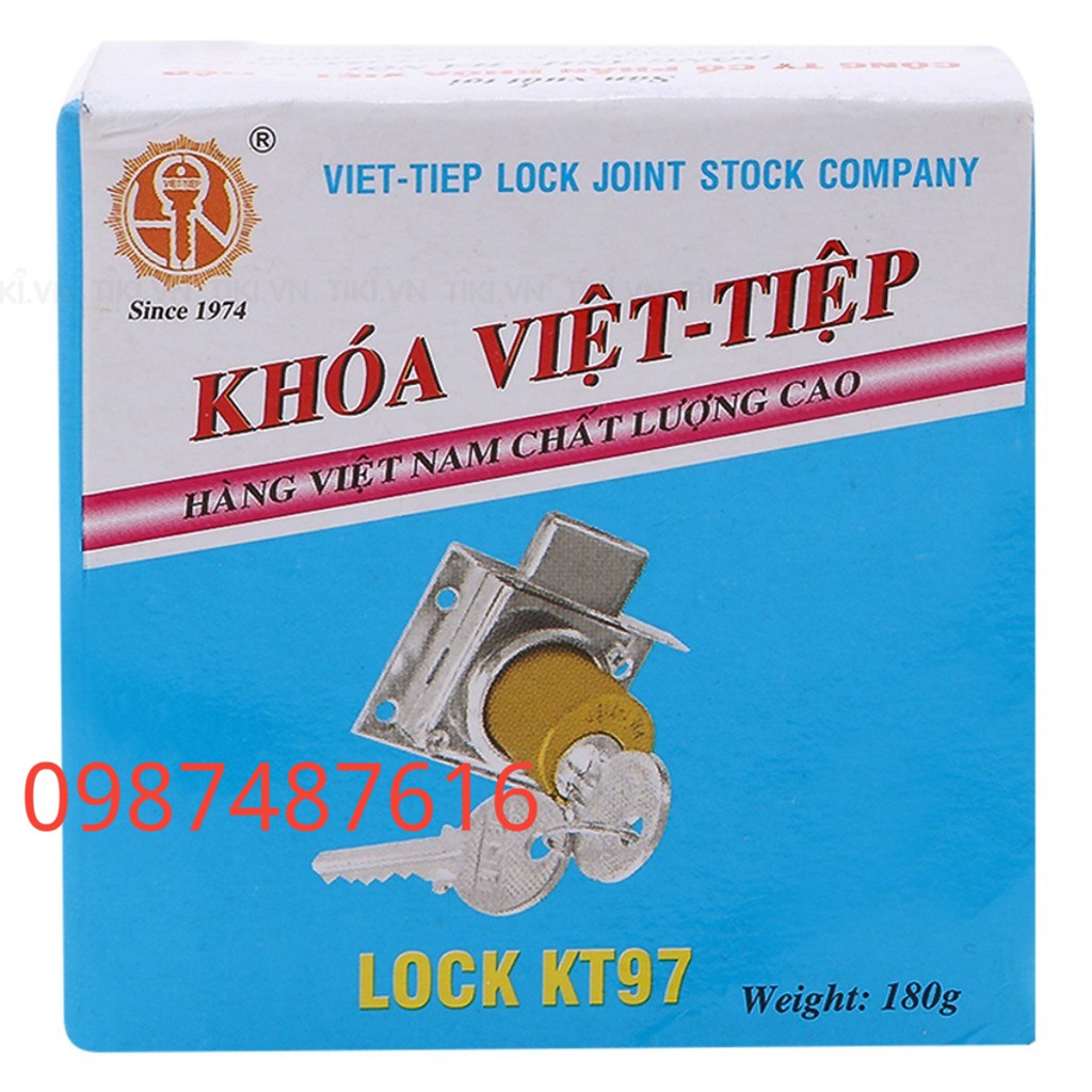 (Giá sốc duy nhất 3 ngày )KHÓA TỦ GỖ VIỆT TIỆP KT97 BẰNG ĐỒNG _ CAM KẾT HÀNG CHÍNH HÃNG 100%