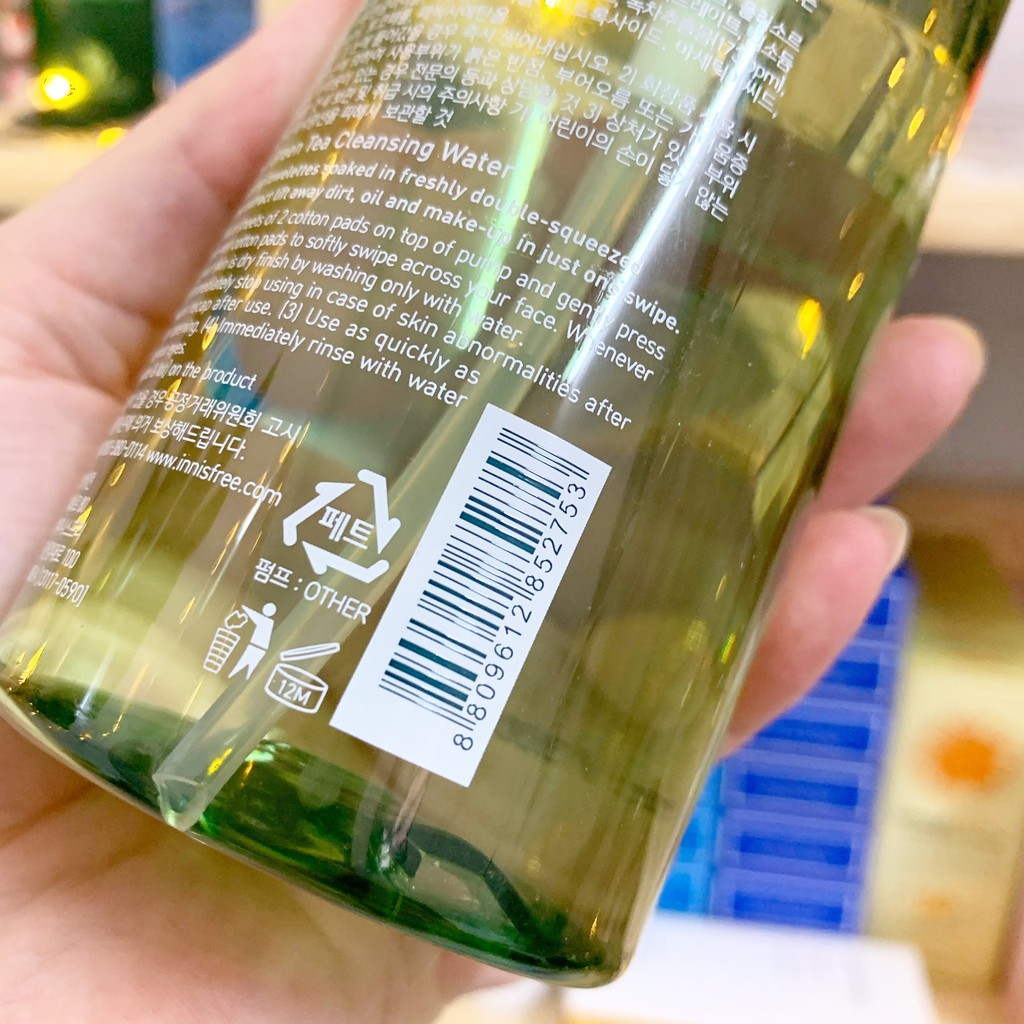 Nước tẩy trang trà xanh Innisfree Green Tea Cleansing Water