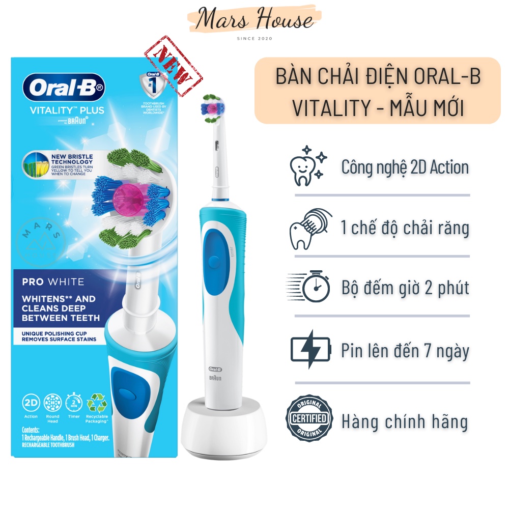 Bàn chải điện Oral-B Vitality mẫu mới