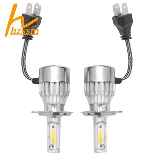 Bóng đèn pha led c6 cob h4 36w 7600lm - màu trắng bộ
