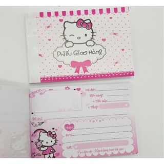 Phiếu ship hàng, phiếu giao hàng kitty 100trang