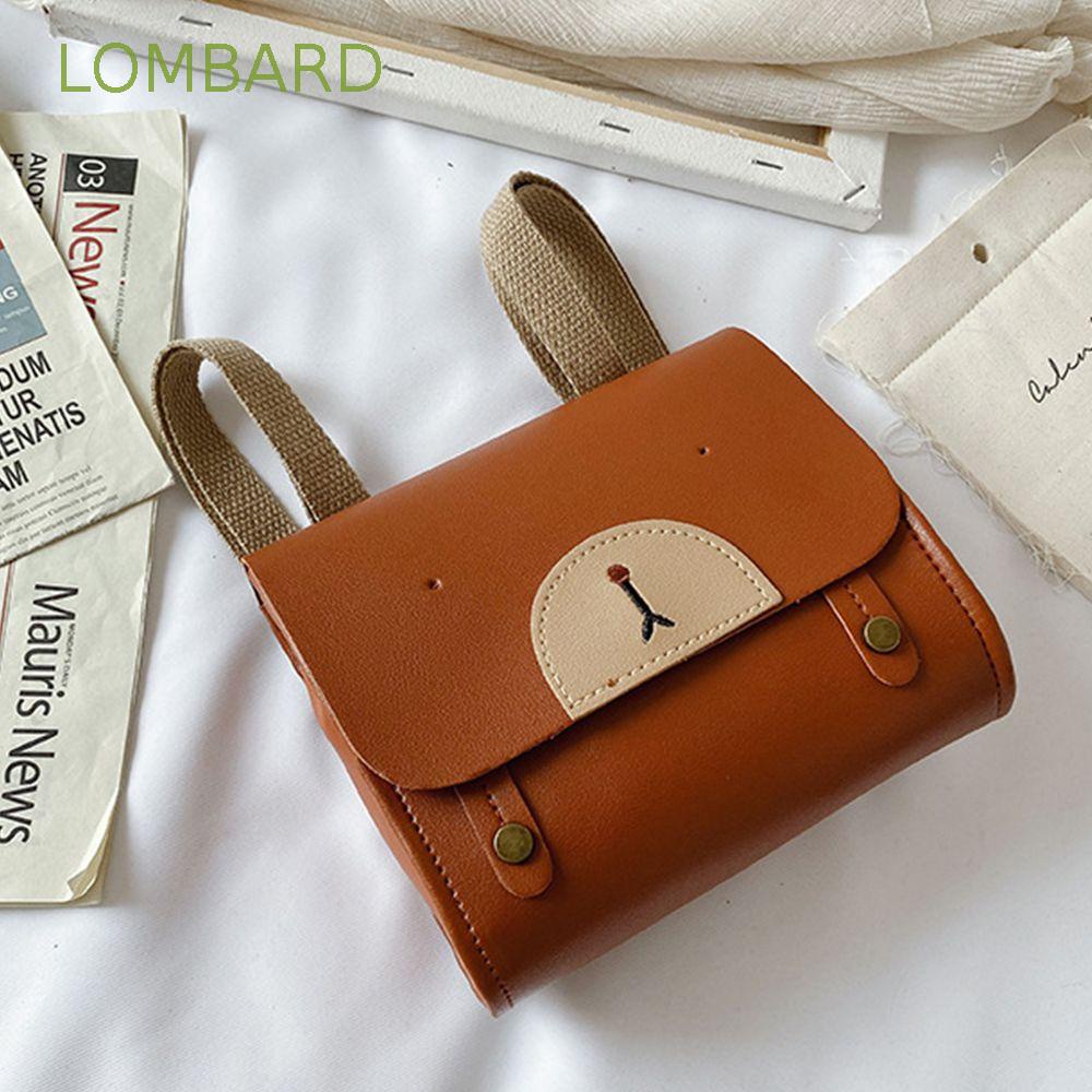 Balo Da PU Mini In Họa Tiết Hoạt Hình Phong Cách Retro Cho Bé