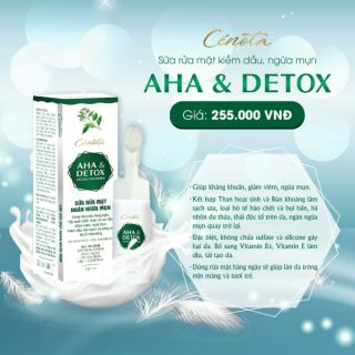 Sữa rửa mặt kiềm dầu ngừa mụn cenota