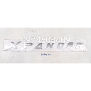 Chữ xpander màu bạc trang trí