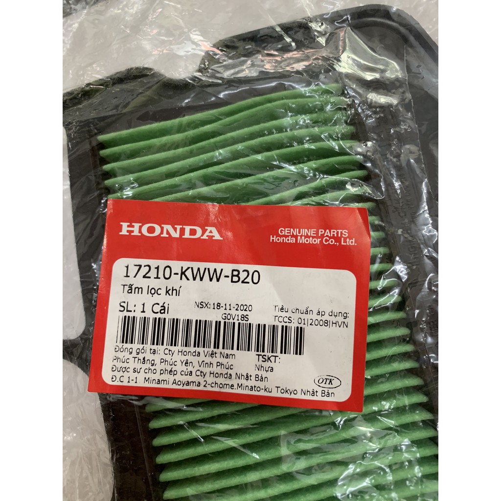 Lọc gió Honda RSX 110, Wave A 110, Wave s110