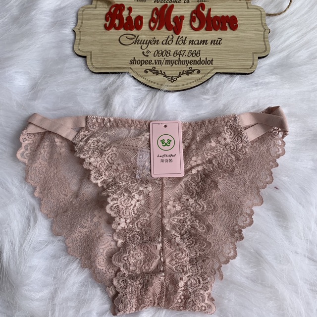 Quần Lót Nữ Ren Dây Chéo Bên Hông Mềm Mại Sexy Quyến Rũ