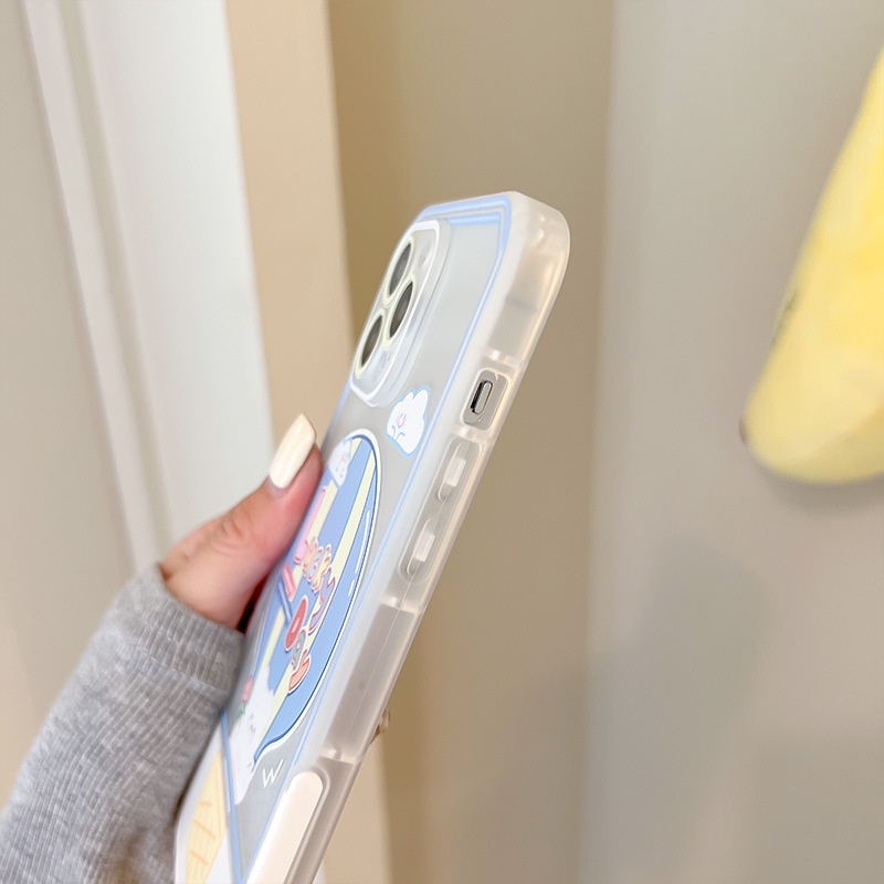 Ốp Điện Thoại In Hoạt Hình Kèm Giá Đỡ Cho for iphone 14 / 13Pro 12 / xs / 6 / 7 / 8PLUS