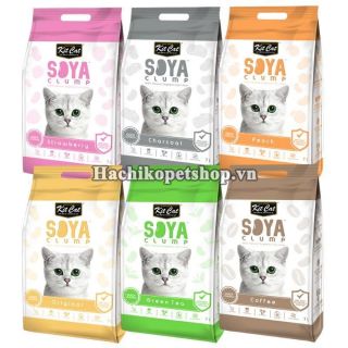 CÁT VỆ SINH ĐẬU NÀNH SOYA KIT CAT 7L MÙI NGẪU NHIÊN - hachikopetshop