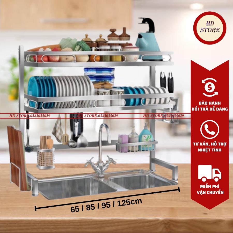 🆓 Kệ Để Bát Đĩa Đa Năng Thông Minh - Giá Để Đồ Chén Đĩa - CHẤT LIỆU INOX KHÔNG GỈ