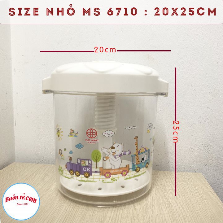 Hộp muối dưa cà Việt Nhật 2 size, Hũ muối dưa cà, hành, kim chi, măng ớt, rau củ giòn ngon (MS:6710/6711) -Buôn rẻ 01253