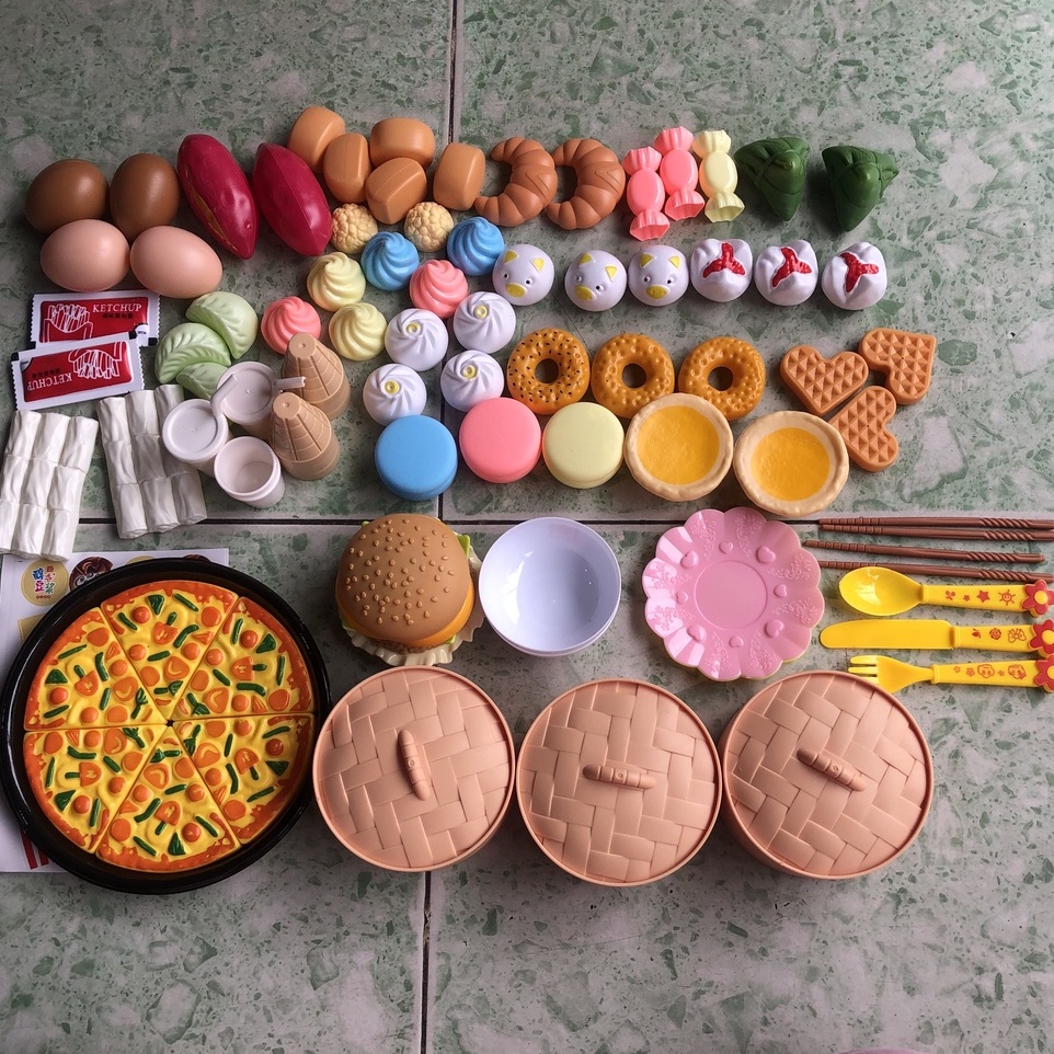 Bộ Đồ Chơi Nấu Ăn 36-88-90 Chi Tiết Cho Bé Siêu To Đẹp Có Hộp Đẹp Quà Tặng