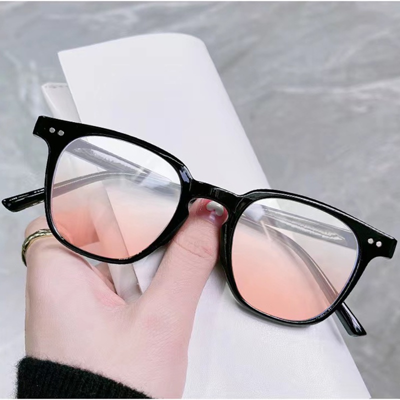 Mắt kính gọng tròn ánh hồng phong cách Ulzzang thời trang Hàn Quốc danh cho nữ mã KS21