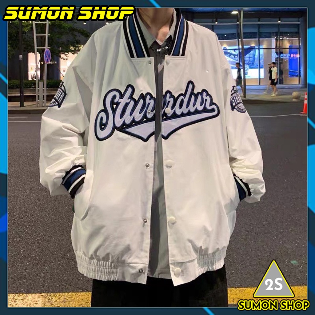 Áo khoác Bomber Dù STURDUR Form rộng 2 lớp Nam/Nữ Bomber Jackets - SUMON SHOP