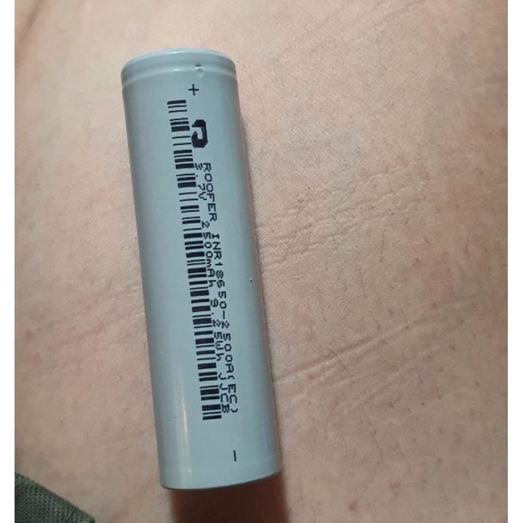 Pin 18650 ROOFER tháo máy dung lượng cao 2500 mah xả cao