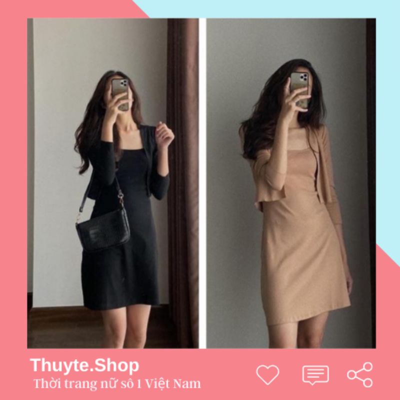 [FREESHIP 🌸 Váy 2 dây đũi xuông - Đầm trơn basic nữ CỰC XINH 🌸 - 3 màu cực xinh