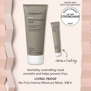 Living proof 🎖 mặt nạ ủ tóc no frizz intense moisture hair mask