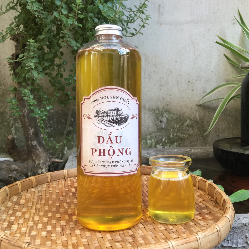 Dầu phộng (dầu lạc) Đăk Lăk nguyên chất 100% nhà mẹ làm (1 lít)