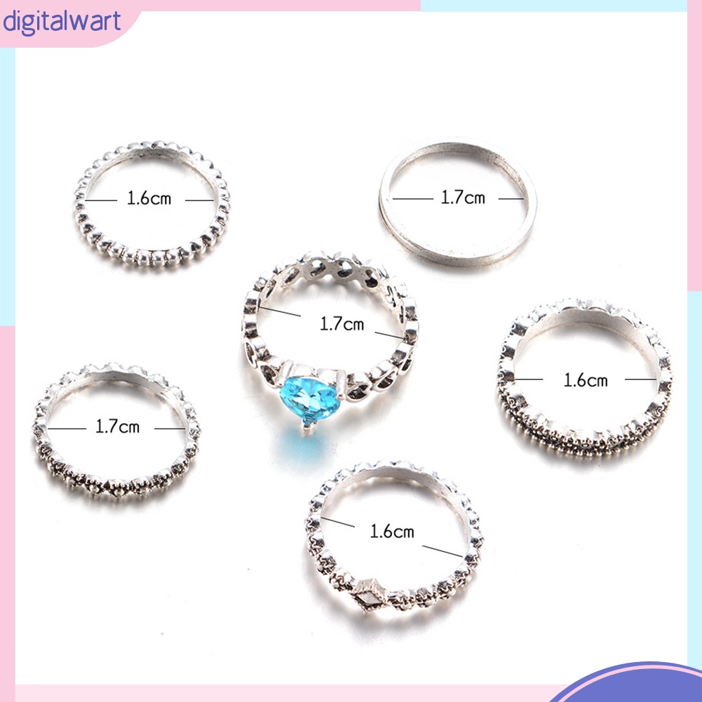 Set 6 Nhẫn Tay Phong Cách Boho Thời Trang Cho Nữ