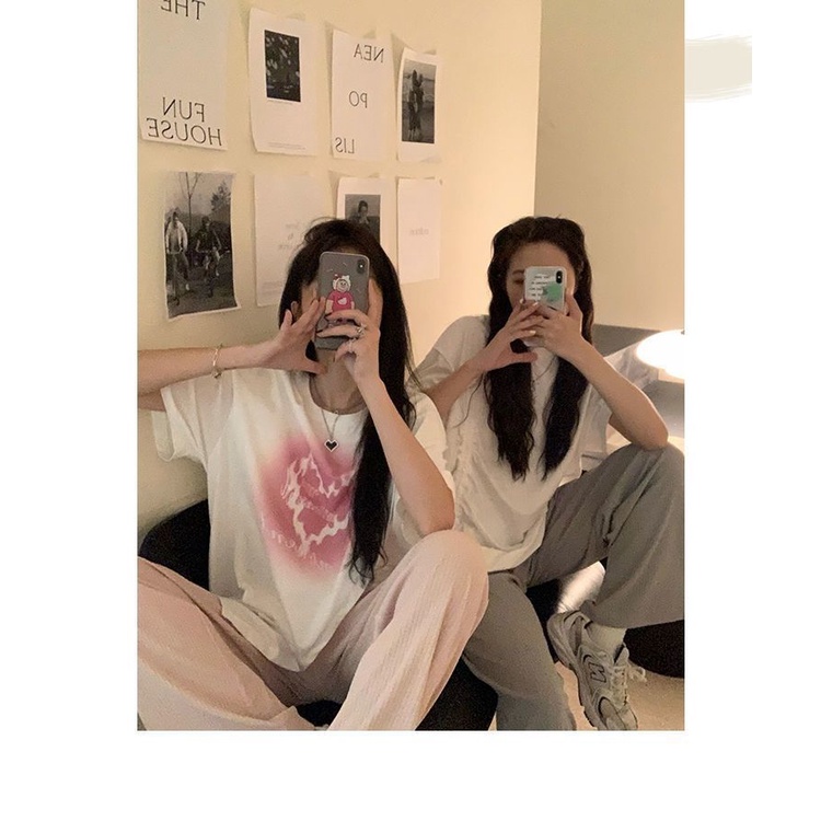 Áo Thun Tay Ngắn Cổ Tròn Hai Mặt Thiết Kế Bất Đối Xứng Thời Trang Mùa Hè Mới SIZE Lớn 30-80kg Cho Nữ