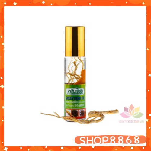 Dầu lăn sâm GREEN HERB OIL Thái Lan - shop8868