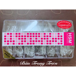 Móng úp HSM form bầu trơn hộp 500 móng