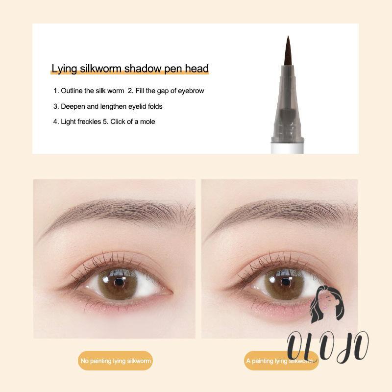 Bút Kẻ Mắt Hai Đầu Dạng Lỏng Chống Thấm Nước Và Dầu Không Nhòe