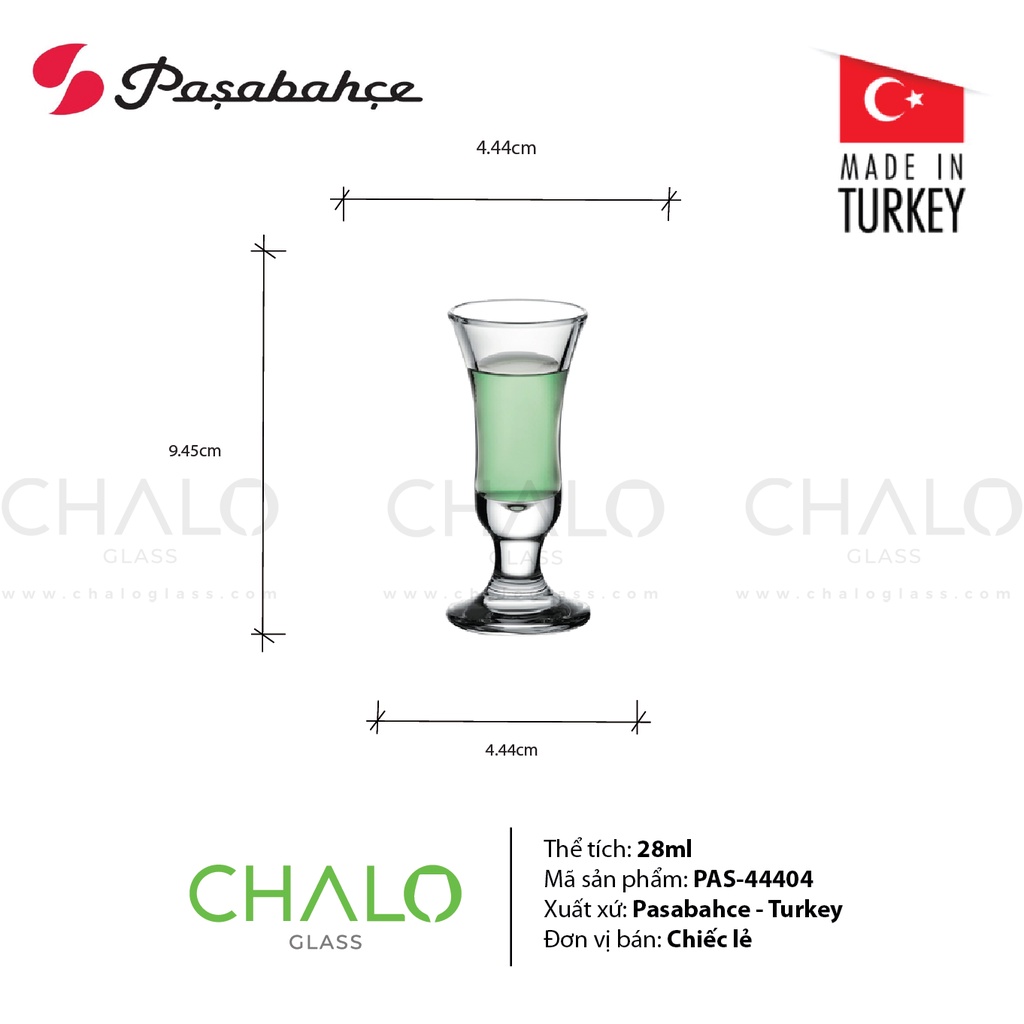 [Made in Turkey] Ly Cocktail B52 Pasabahce Boston Shot 28ml - 44404