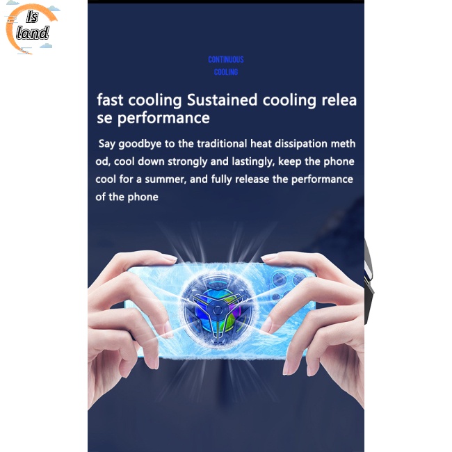 Quạt Làm Mát Gt18 Có Đèn Rgb Tích Hợp Nam Châm Làm Mát Điện Thoại Tiện Dụng