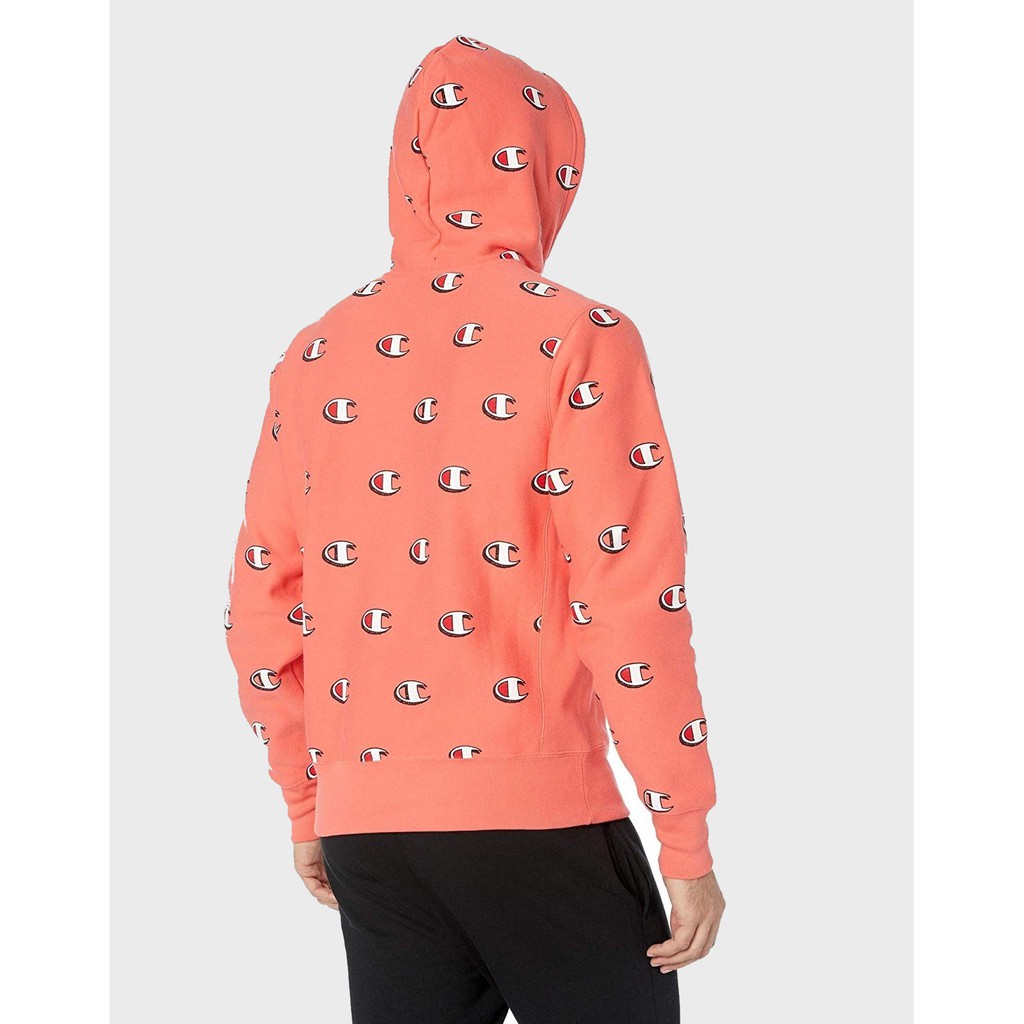 Áo nỉ hoodie Champion Reverse Weave All over Print 122018 S2974 có sẵn