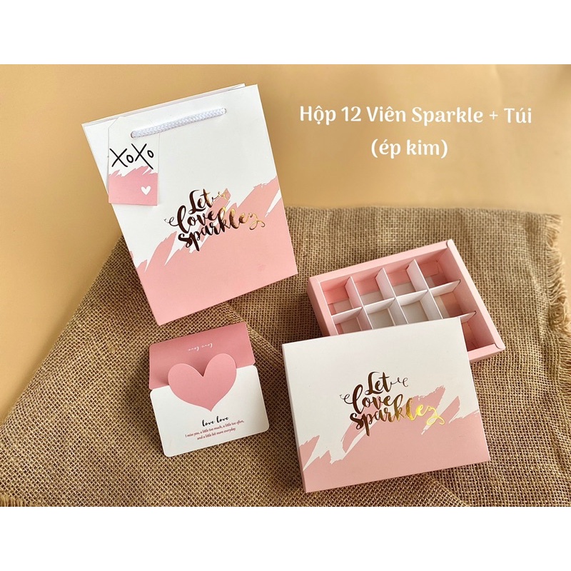 Hộp đựng socola Valentine - Chocolate 12 viên, 9 viên, 16 viên, 24 viên