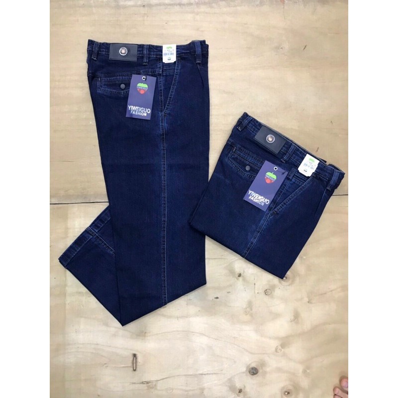 Quần bò dài nam trung niên túi chéo dáng thụng chất co giãn hàng cao cấp Levi’s đẹp | BigBuy360 - bigbuy360.vn